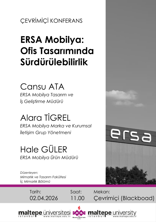 Çevrimiçi Seminer: Ersa Mobilya I Ofis Tasarımında Sürdürülebilirlik