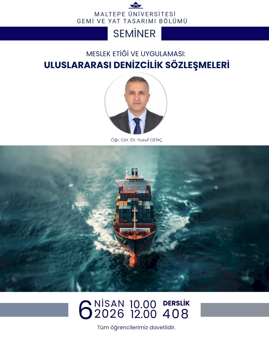 Seminer: Uluslararası Denizcilik Sözleşmeleri