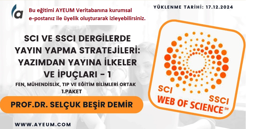 AYEUM Online eğitimlerini izliyor musunuz.