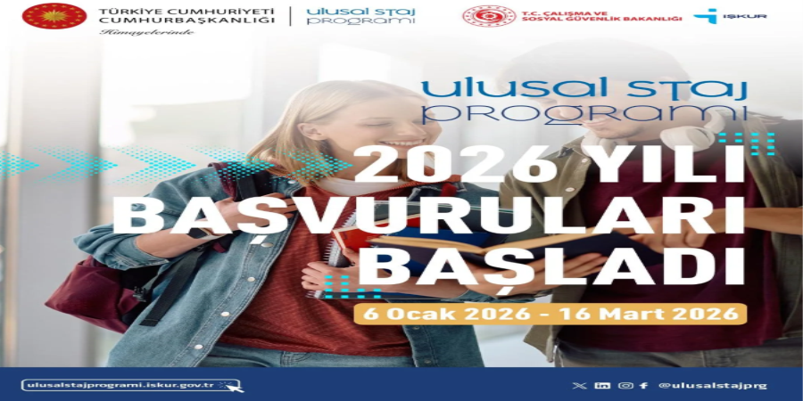 Ulusal Staj Başvuruları Başladı!